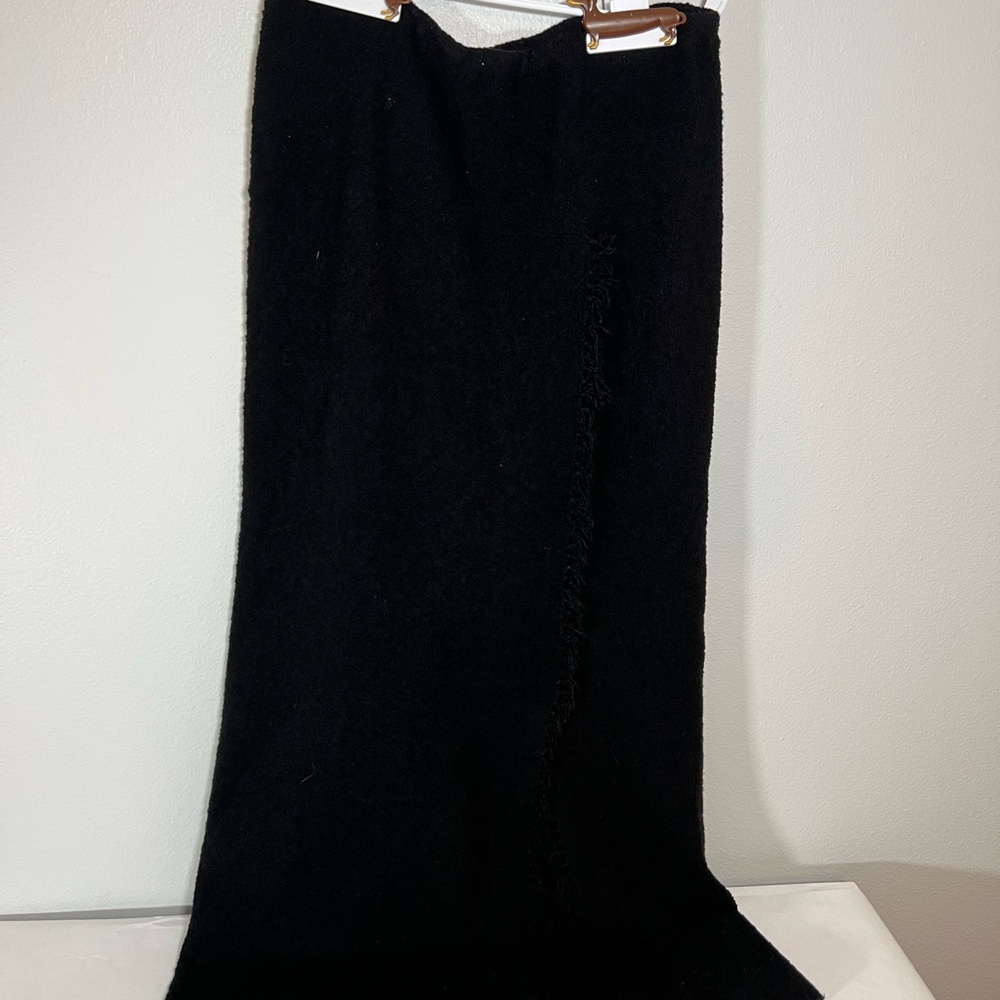 J Jill blanket fringe wool skirt size S